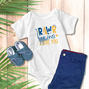 Body Dinosaur Rawr signifie que je t'aime joli garçon b