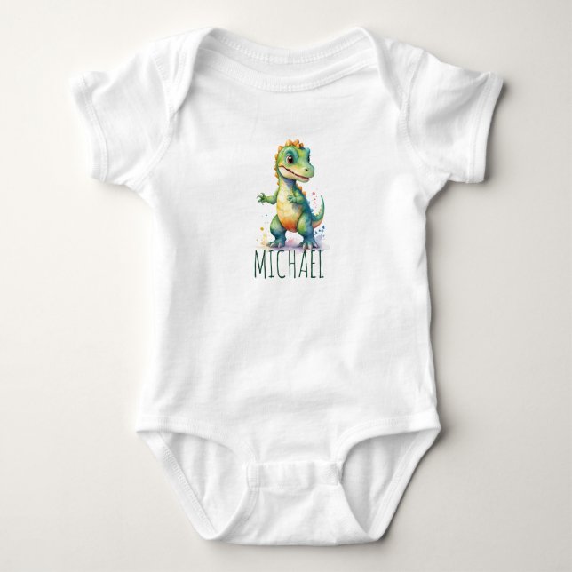 Body Dinosaure Bébé T-Rex Cadeau (Devant)