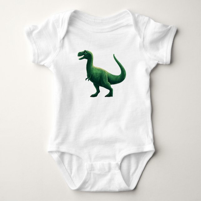 Body Dinosaure de dessin bleu - Chemise Dino mignonne p (Devant)