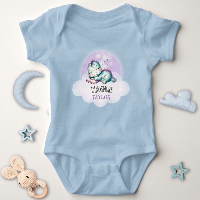 Body Dinosaure drôle mignon Nom personnalisé Unisex PJs (Créateur téléchargé)