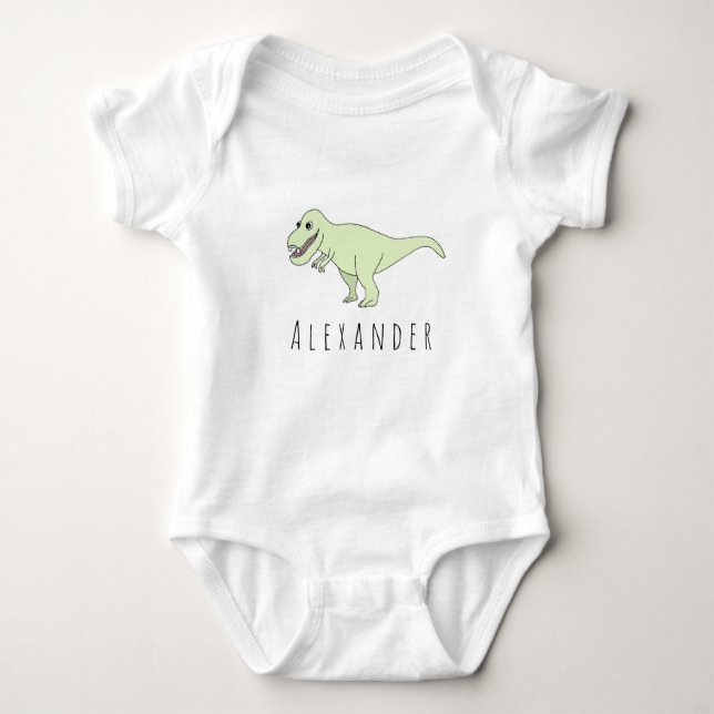Body Dinosaure T-Rex Dinosaure pour bébé garçon avec no (Devant)
