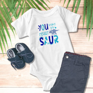 Body Dinosaure Tu Fais Saurir Mon Cœur Joli Garçon