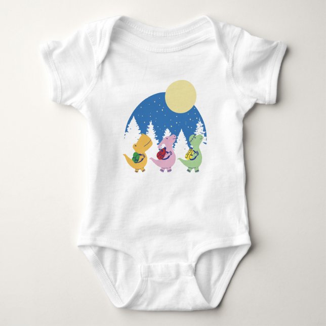 Body Dinosaures Bébé mignons avec sac à dos T-shirt des (Devant)