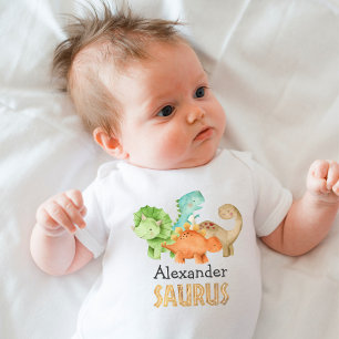 Body Dinosaures personnalisées Baby shower Bodysuit béb