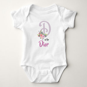 Body Dior Nom Baby Outfit Lettre D Romper Girl Floral