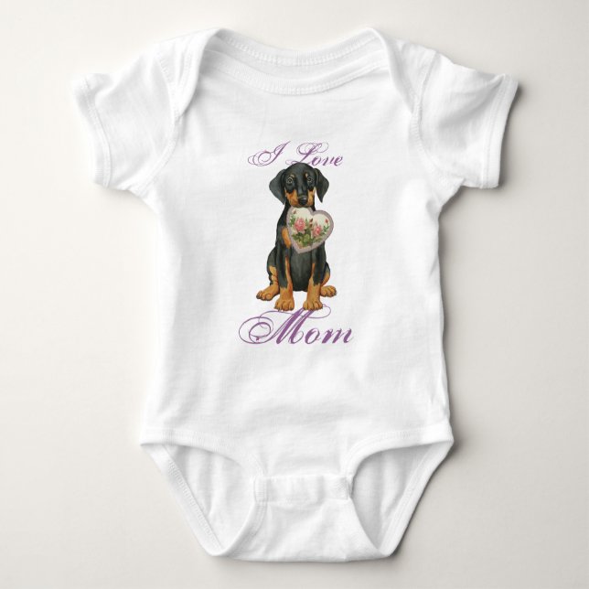 Body Doberman Pinscher Heart Mom (Devant)