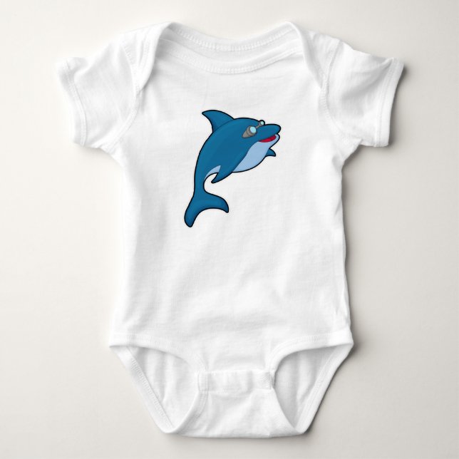 Body Dolphin at Swimming with Swimming goggles (Devant)