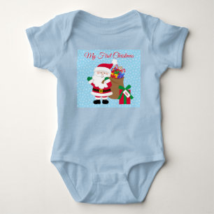 Body Don du Père Noël w Nom de l'enfant Premier Noël Ba