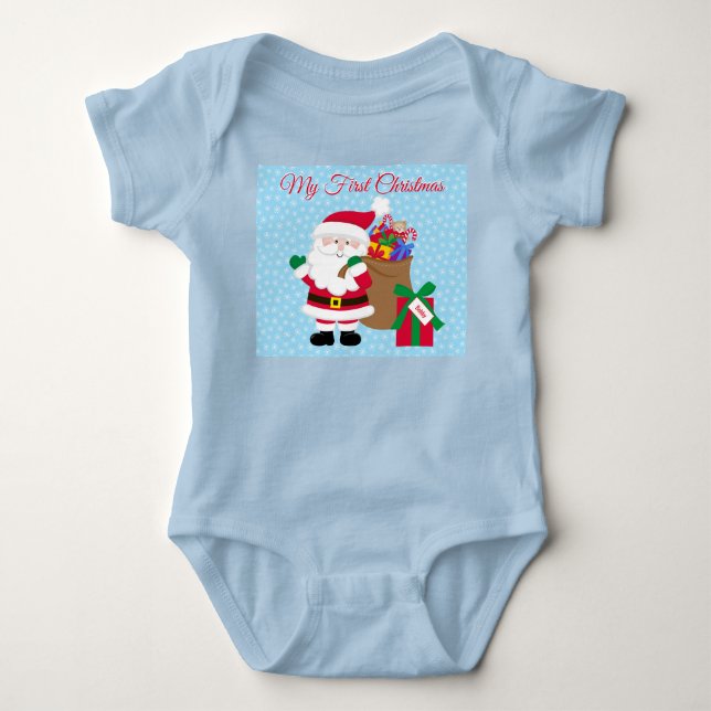 Body Don du Père Noël w Nom de l'enfant Premier Noël Ba (Devant)