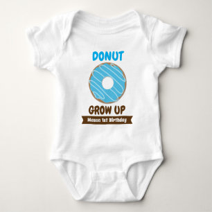 Body Donut Grow Up First Birthday Nom du garçon