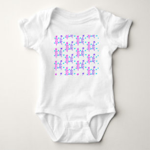 Body Doodle arbre de Noël étoiles vacances rose violet 