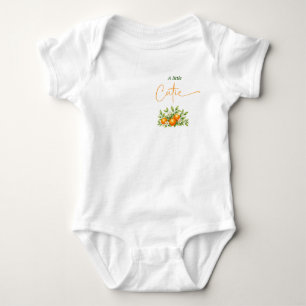 Body Douce Fête de Bébé au Gingham Orange
