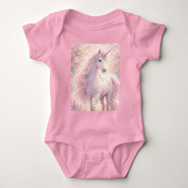 Body Douce Licorne pastel Fantaisiste (Devant)