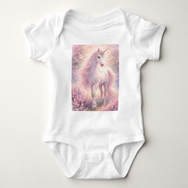 Body Douce Licorne pastel Fantaisiste (Devant)