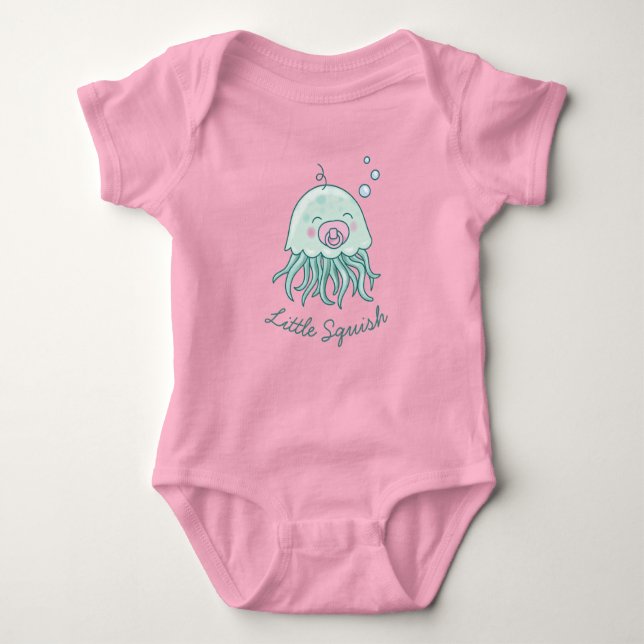 Body Douce Méduse Baby Shower Kawaii Fille Rose (Devant)