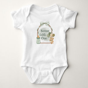 Body Douce petite tenue de bébé avec un ours mignon et