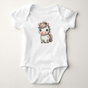 Body Douleur adorable avec Coeur Bébé Bodysuit