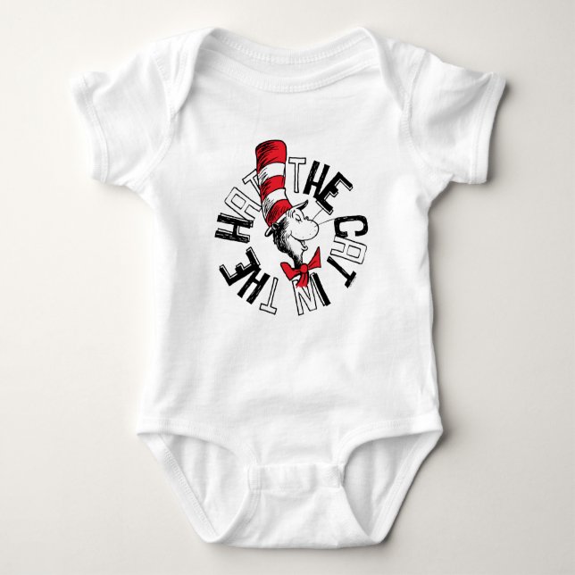 Body Dr Seuss | Chat dans l'art rond Casquette (Devant)