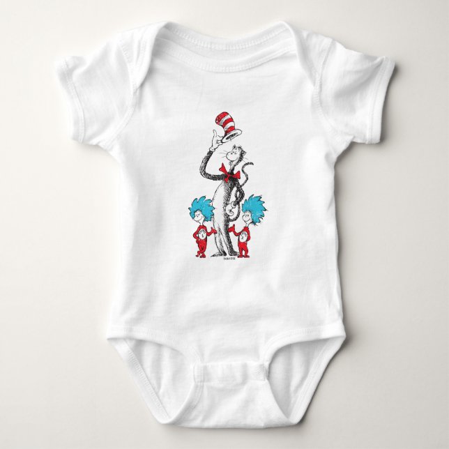 Body Dr Seuss | Chat dans le Casquette, Chose un & Chos (Devant)