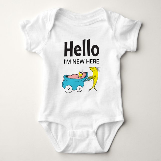 Body Dr Seuss | Un poisson | Bonjour, je suis nouveau i (Devant)