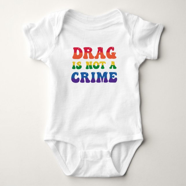 Body Drag N'Est Pas Un Crime Bébé Bodysuit (Devant)
