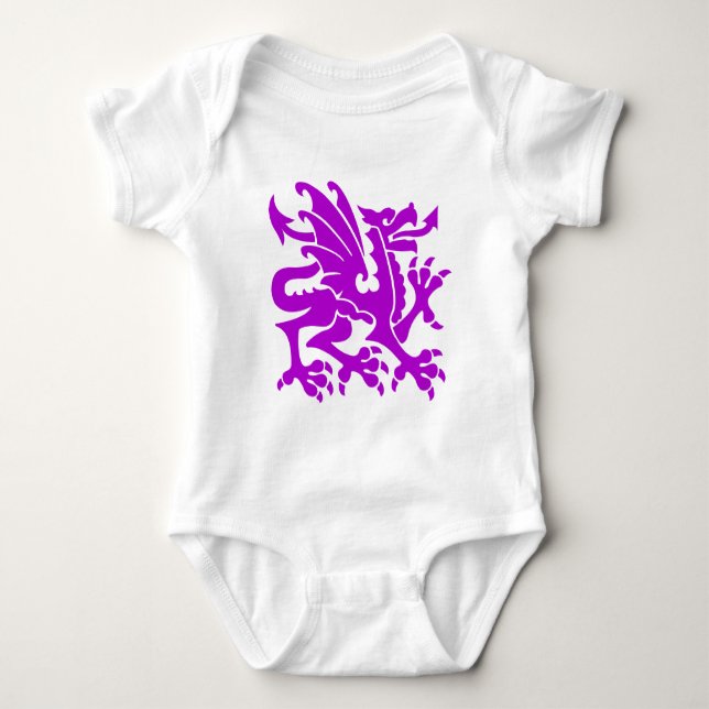 Body Dragon héraldique 01 - Violet (Devant)