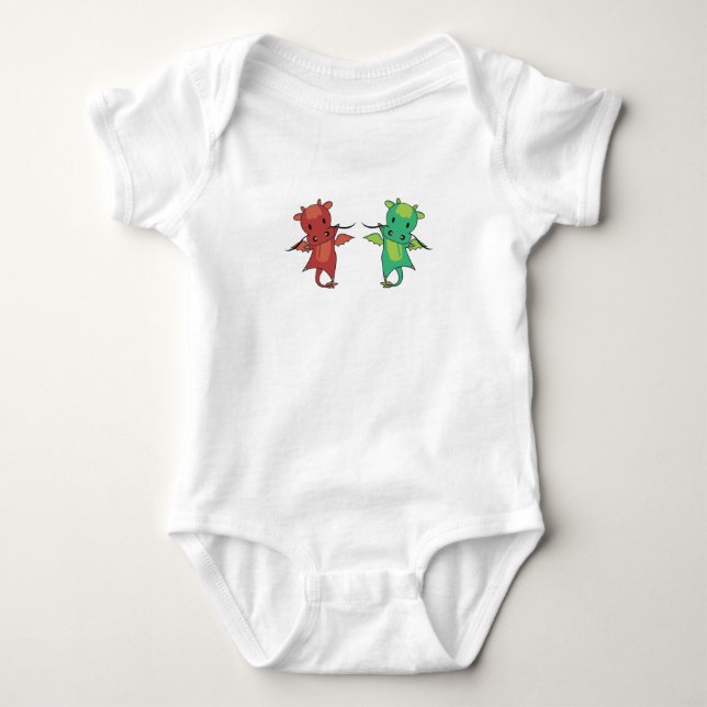 Body Dragon Red Blue Dragon Fairy Tale Imaginaire (Devant)