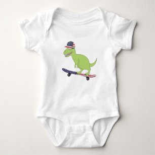 Body Drapeau américain Dinosaure Skate