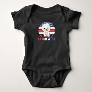Body Drapeau américain Llamerica Funny Llama 4 juillet