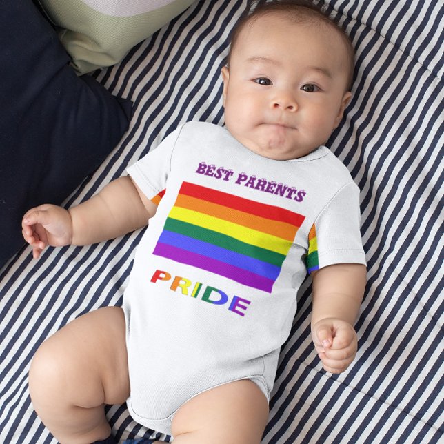 Body Drapeau arc-en-ciel LGBT Pride (LGBT Pride Rainbow Flag Baby Bodysuit)