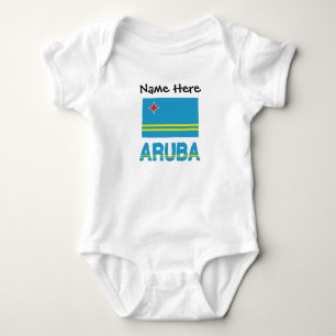 Body Drapeau arubais d'Aruba Personnalisation noire 