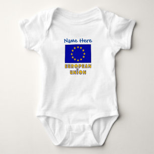 Body Drapeau de l'Union Européenne UE Bleu Personnalisé