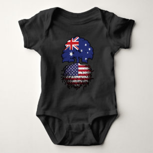 Body Drapeau des racines de l'arbre USA American Austra