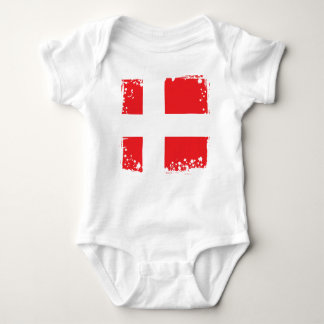Body Drapeau du Danemark, tissu frais de bébé du danois