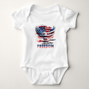 Body Drapeau et aigle des Etats-Unis.Liberté.