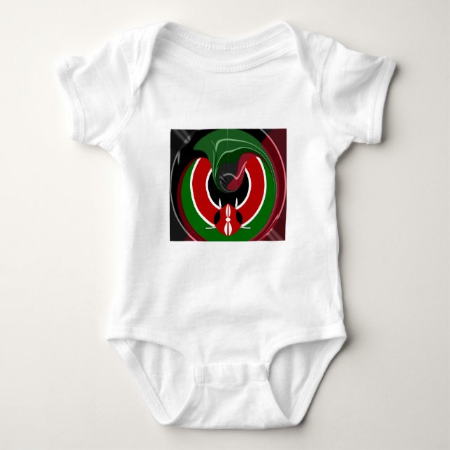 Body Drapeau Fluid Kenyan : Un design moderne (Devant)