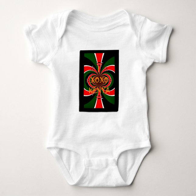 Body Drapeau Kenya d'inspiration africaine - Art Abstra (Devant)