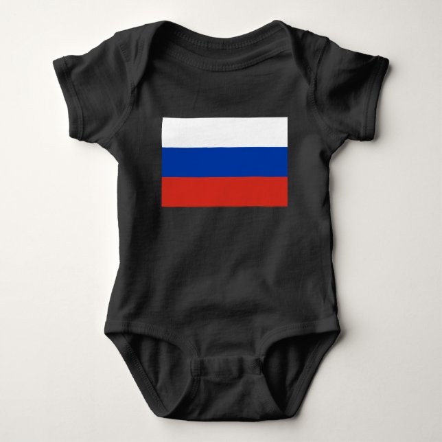 Body Drapeau russe (Russie) Bodysuit bébé (Devant)