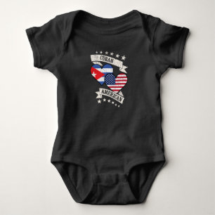 Body Drapeaux cardiaques cubains américains Cuba Amériq