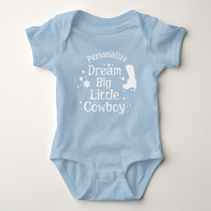 Body Dream Big Little Cowboy Devis Baby shower Cadeau