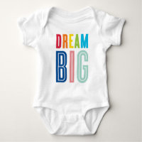DREAM BIG LITTLE ONE cool typographie couleurs viv