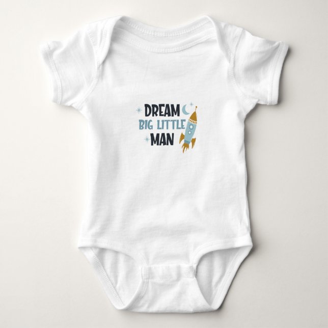 BODY DREAM BIG PETIT HOMME ROCKET SCIENTIFIQUE BODYSUIT (Devant)
