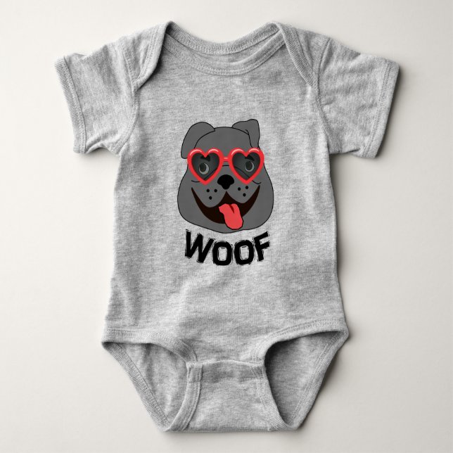 Body Drôle Chien-Puits Vêtements Bébés (Devant)