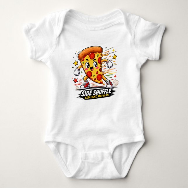 Body Drôle de Pizza Shuffle Latéral Workout Mascotte de (Devant)