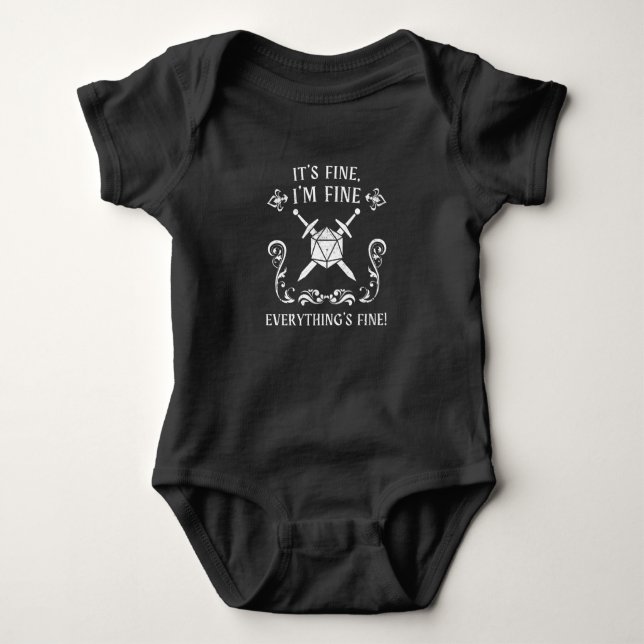 Body Drôle Dungeon Tabletop Gamer Slogan (Devant)
