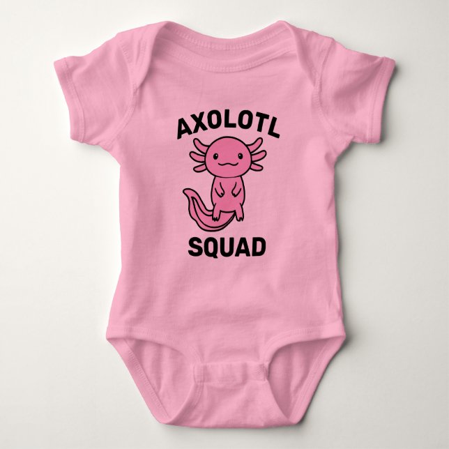 Body Drôle équipe mignonne de Axolotl fête modifiable b (Devant)
