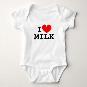 Body Drôle I coeur lait bébé   Snapsuit mignon
