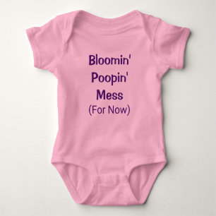 Body Drôle mignon Poopin Mess Poop Humour bébé fille Ro