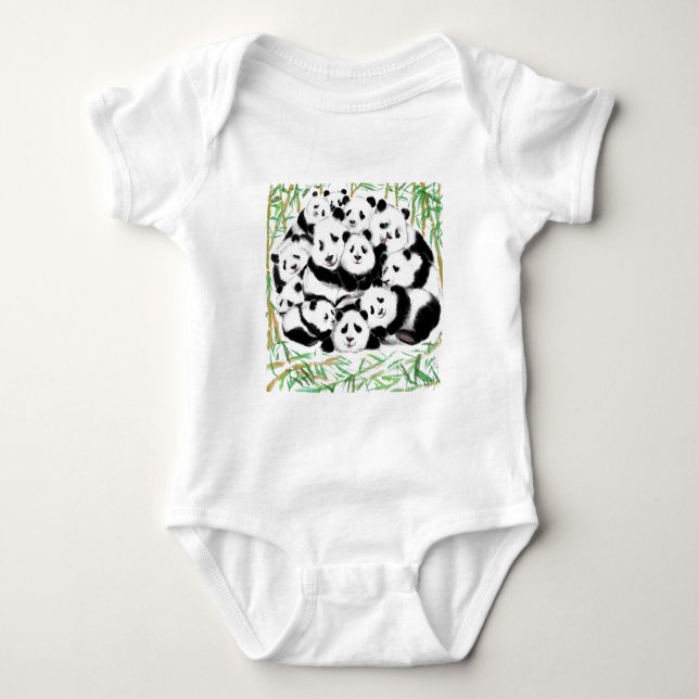 Body Drôle Panda bébé (Devant)