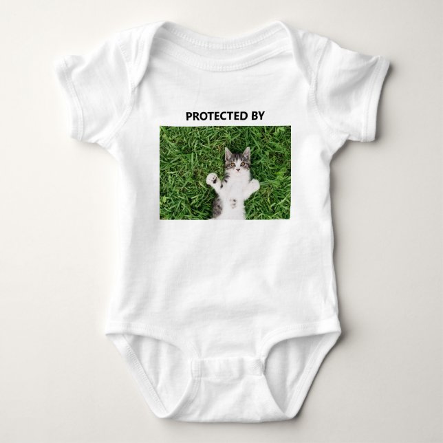 Body Drôle Protégé par une photo de chat (Devant)